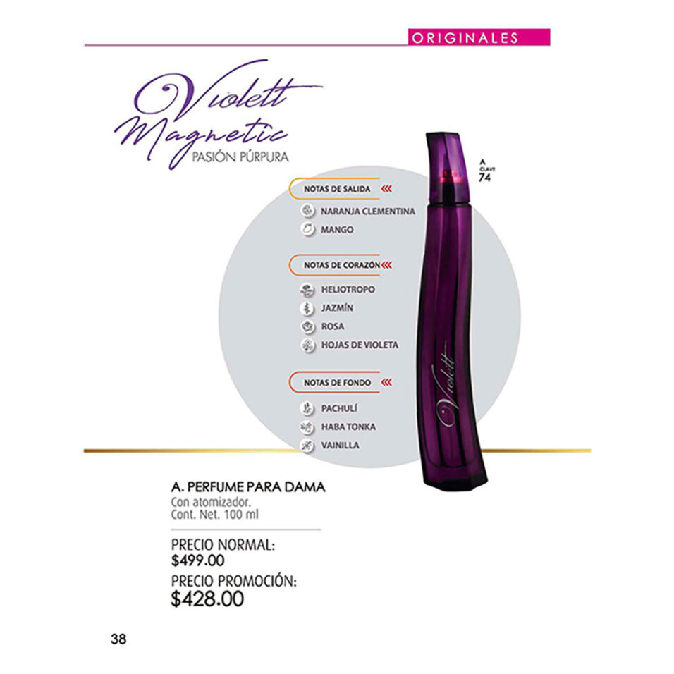 perfume violet magnetic