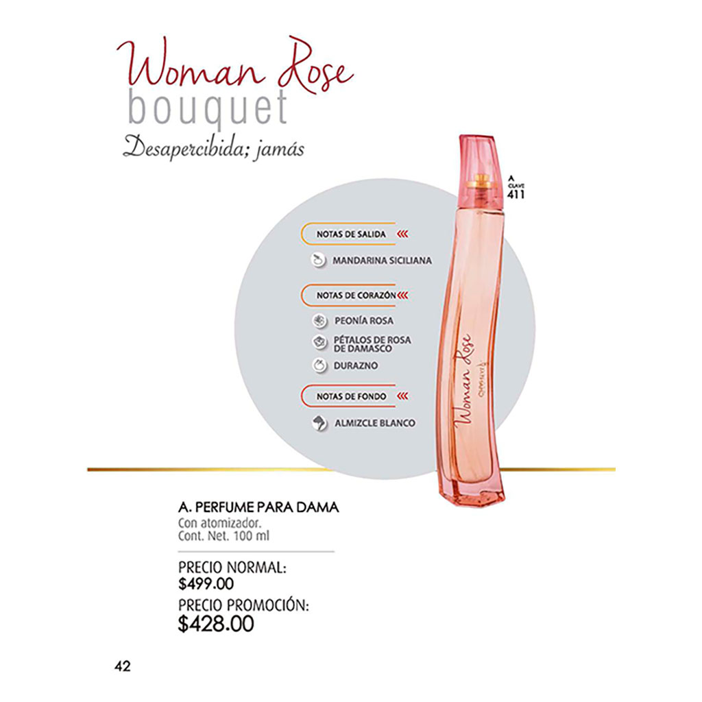 Perfume para Dama Woman Rose Bouquet - 411 | Madame Chantal 2024